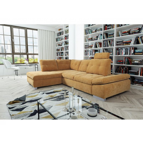 CREMONA rohová sedací souprava L, látka premium