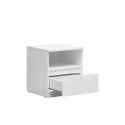 TETRIX bílá noční stolek KOM1S