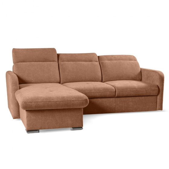 EMPIRIO rohová sedací souprava, univerzální, terracota