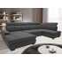 Rohová sedací souprava do U CATRINE, grafitová