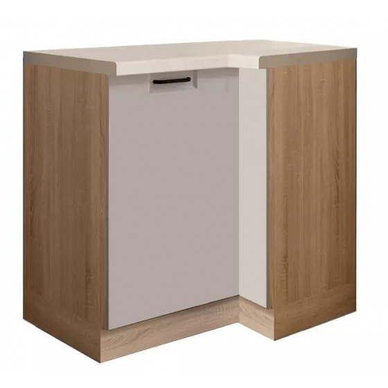 OLIVIA latté spodní skříňka 15D rohová levá 