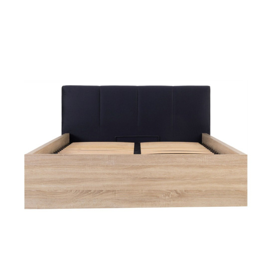 TETRIX dub sonoma postel 160x200cm LOZ/160/B/T s čelem SOLAR 99
