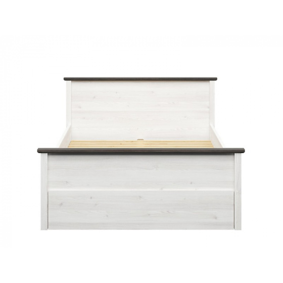 HESEN  postel LOZ1S/160,  modřín sibiu světlý/borovice larico