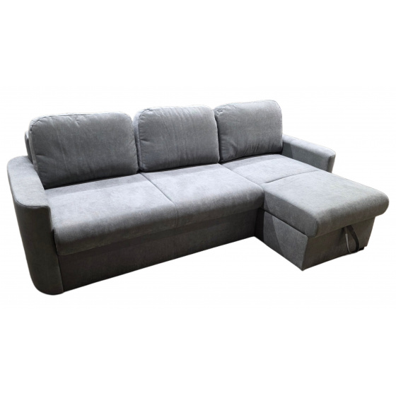 Rohová sedací souprava Charlota UNI šedá