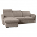 EMPIRIO rohová sedací souprava, univerzální, světle hnědá